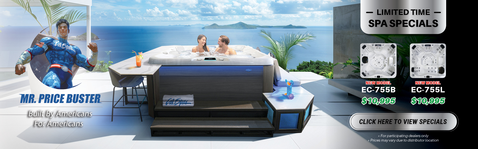 Calspas hot tub being used in a family setting - Green Bay